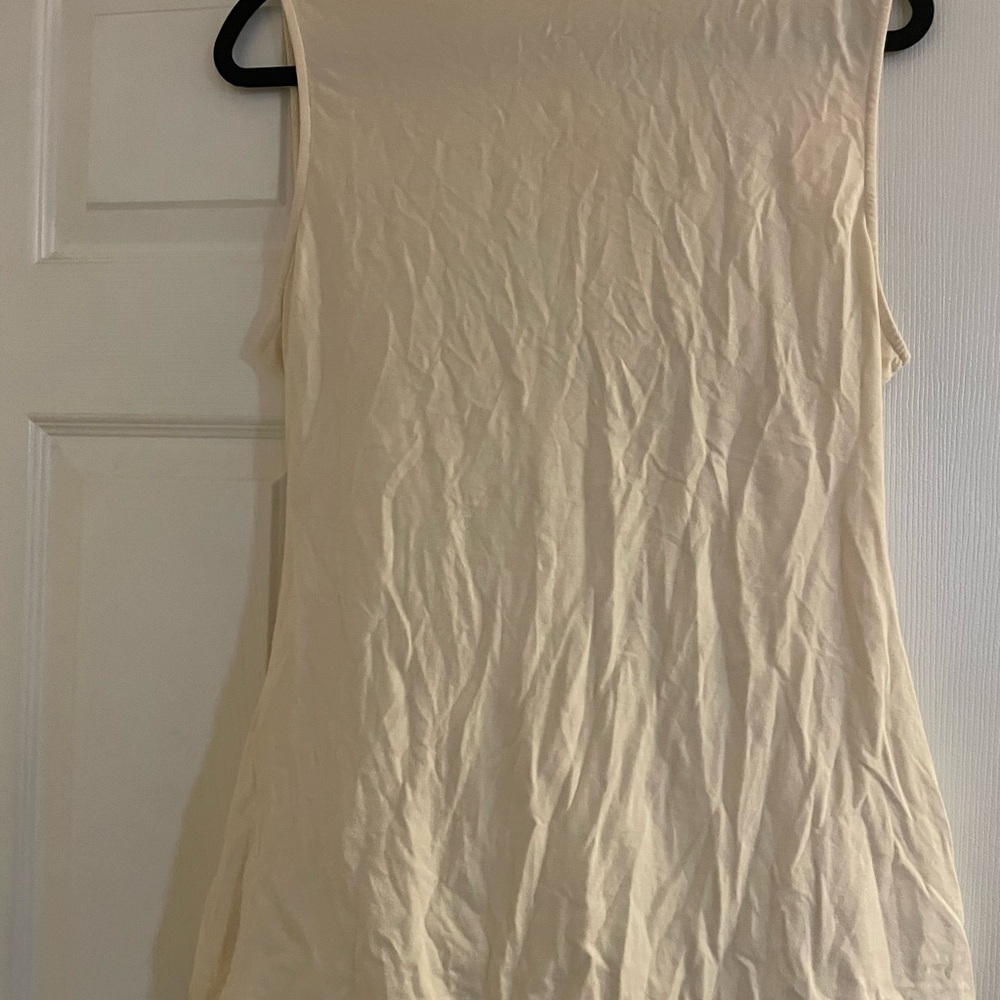 Soft Surroundings Elegant Cream Sleeveless Top Large - Picture 4 of 6
